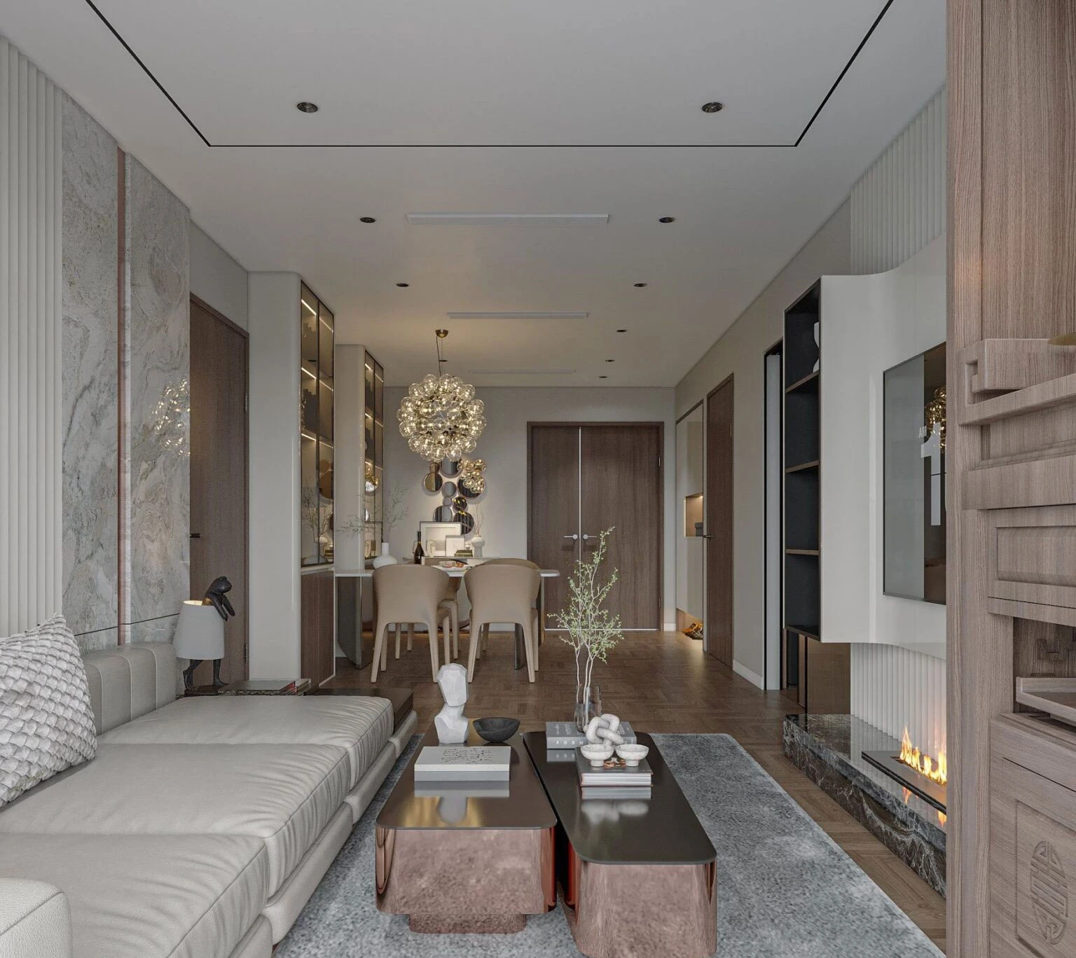 Thiết kế nội thất chung cư Han Jardin