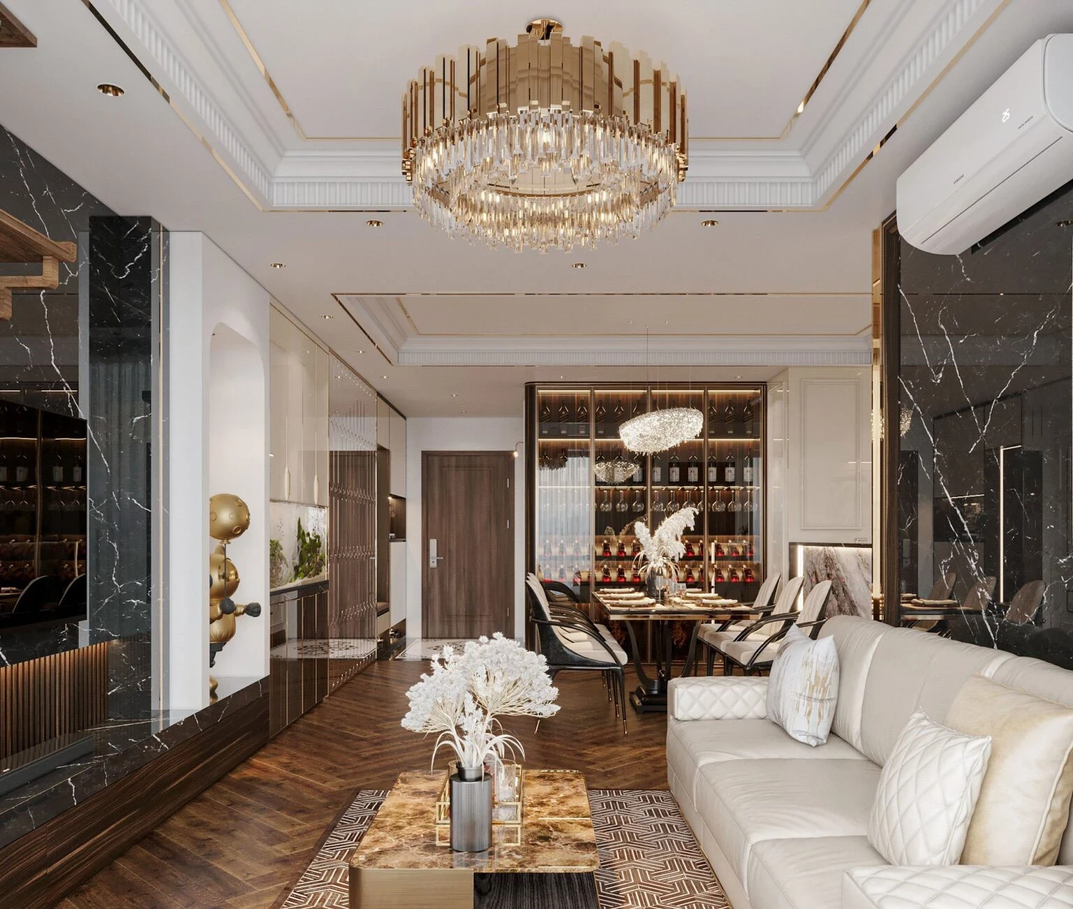 Thiết kế nội thất chung cư Rose Town